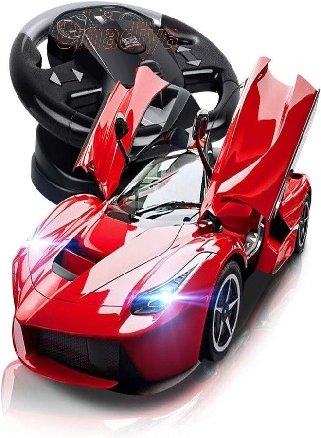 Galaxy Hi-Tech Rechargeable Remote Control Sports Car With Openable Doors, LED Lights for Kids 3-10 Years Old - Big Size RC Car Toy With High Speed, Multicolor - Image 4